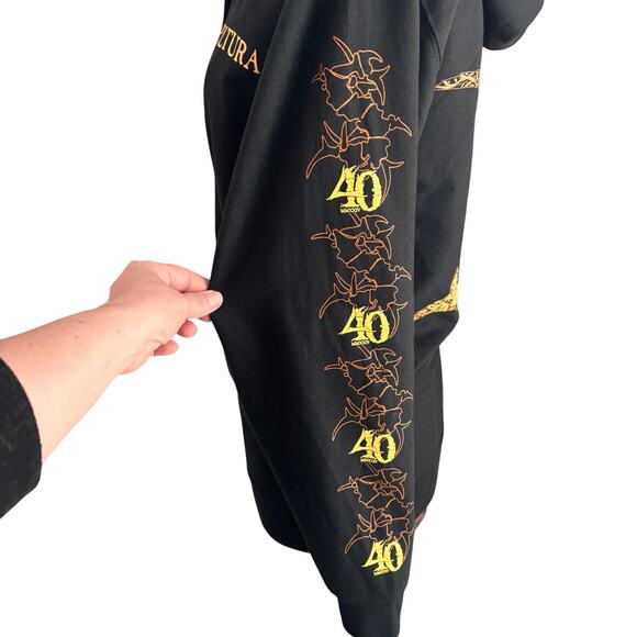 SEPULTURA 40th Anniversary Discography Hoodie Black Unisex Small Zip Sweatshirt - Picture 5 of 10